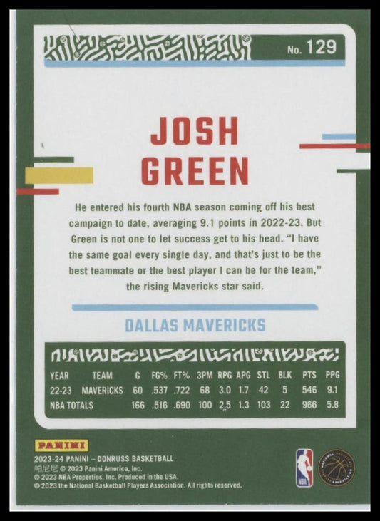 2023-24 Donruss #129 Josh Green