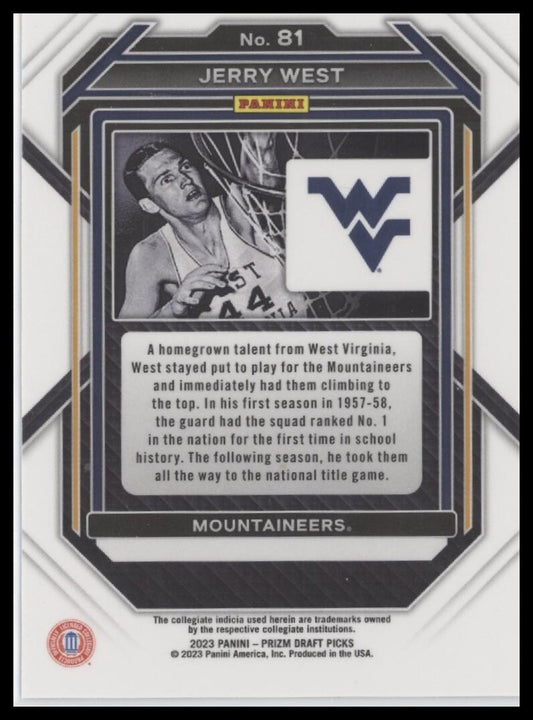 2023 Panini Prizm Draft Picks #81 Jerry West