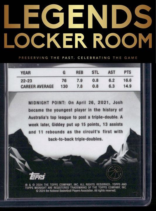 2023-24 Topps Midnight #77 Josh Giddey
