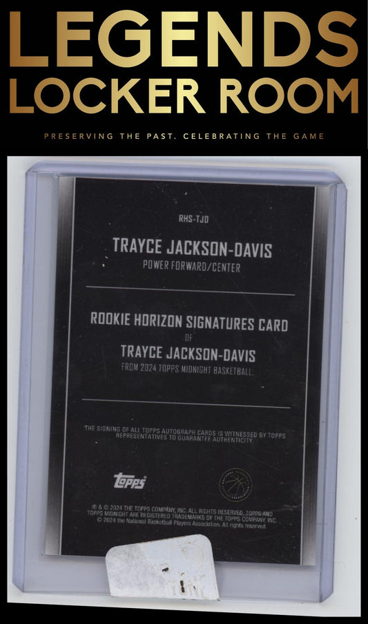 2023-24 Topps Midnight Trayce Jackson-Davis Rookie Horizon Auto Twilight #/199