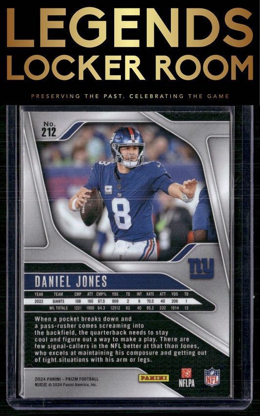 2024 Panini Prizm #212 Daniel Jones