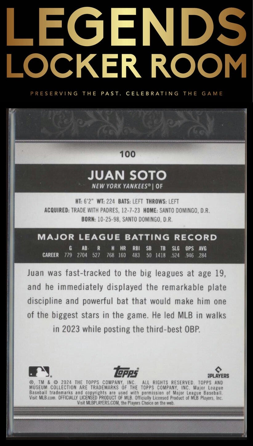 2024 Topps Museum Collection #100 Juan Soto Copper