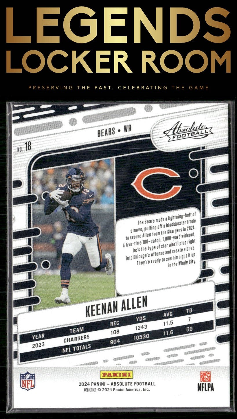 2024 Panini Absolute #18 Keenan Allen