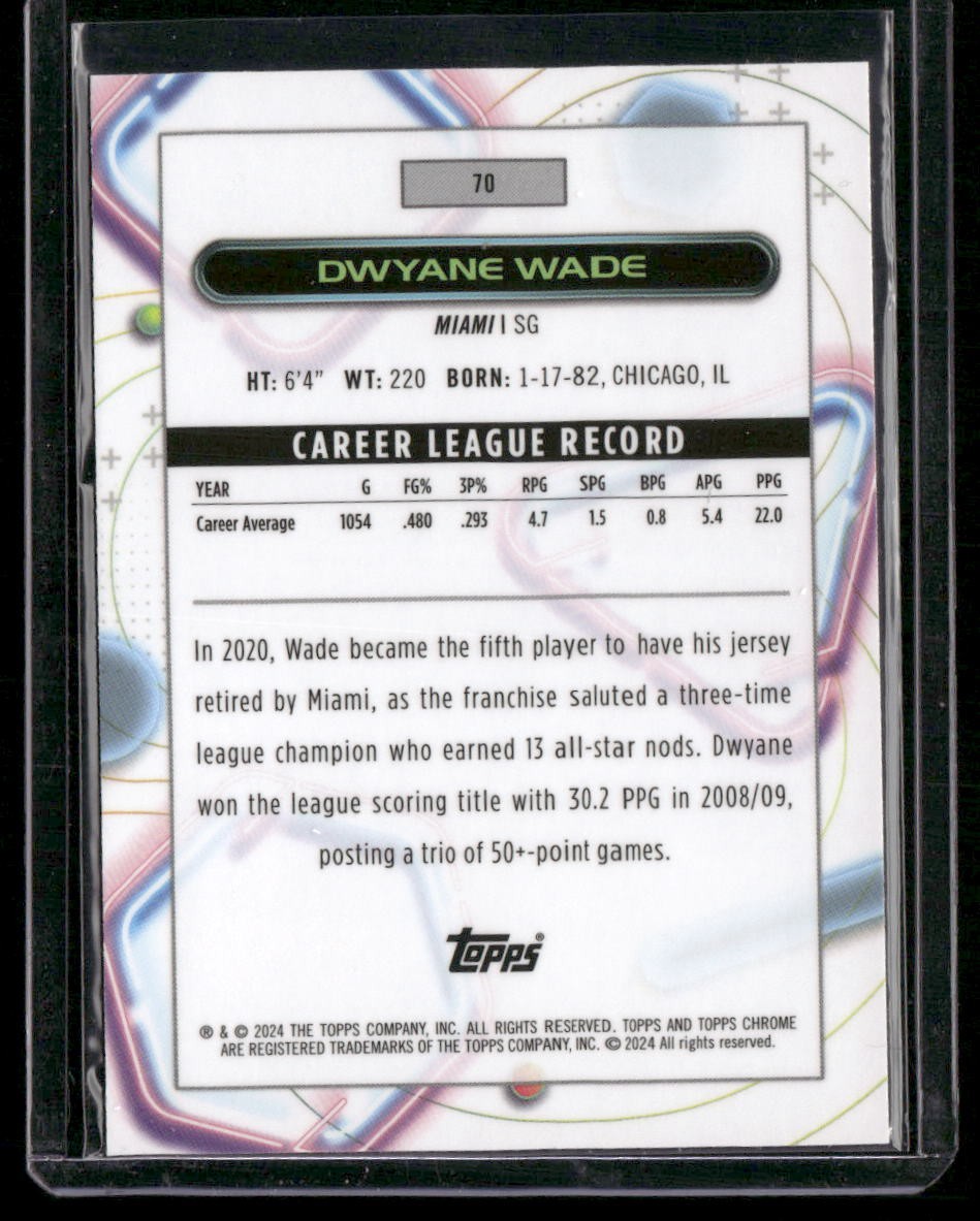 2023-24 Topps Chrome Cosmic #70 Dwyane Wade