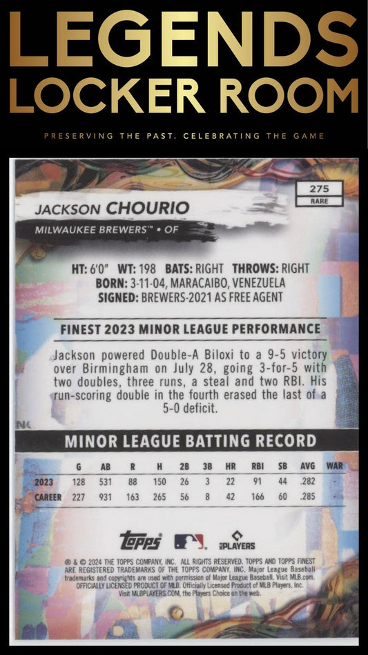 2024 Finest #275 Jackson Chourio