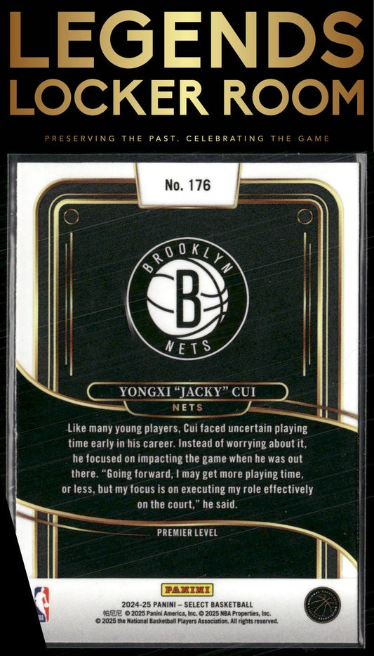 2024-25 Panini Select #176 Yongxi "Jacky" Cui