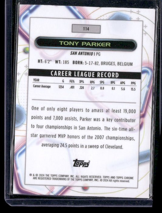 2023-24 Topps Chrome Cosmic #114 Tony Parker