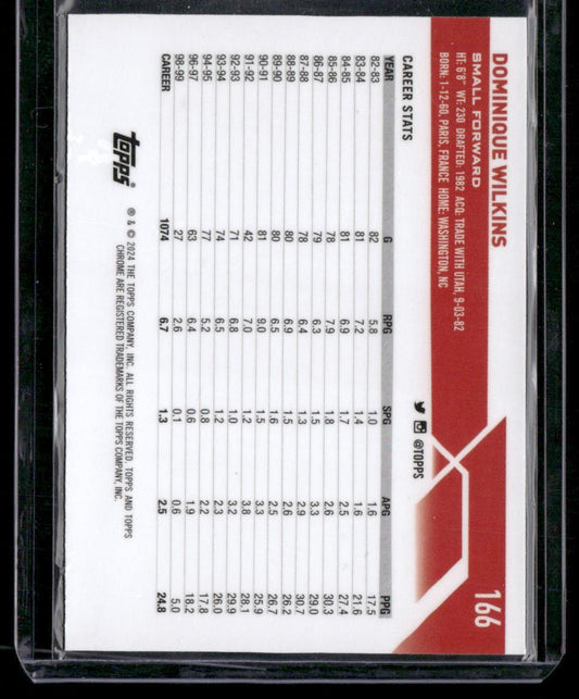 2023-24 Topps Chrome #166 Dominique Wilkins