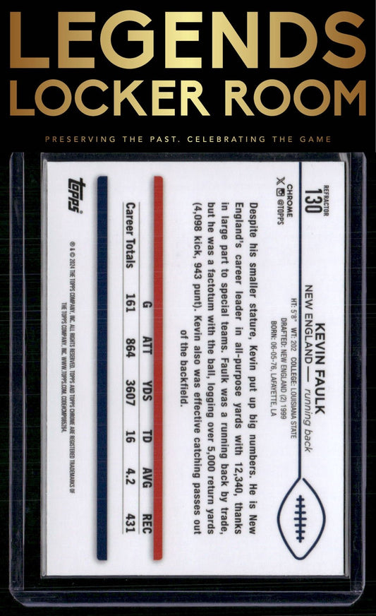 2024 Topps Chrome #130 Kevin Faulk Refractor