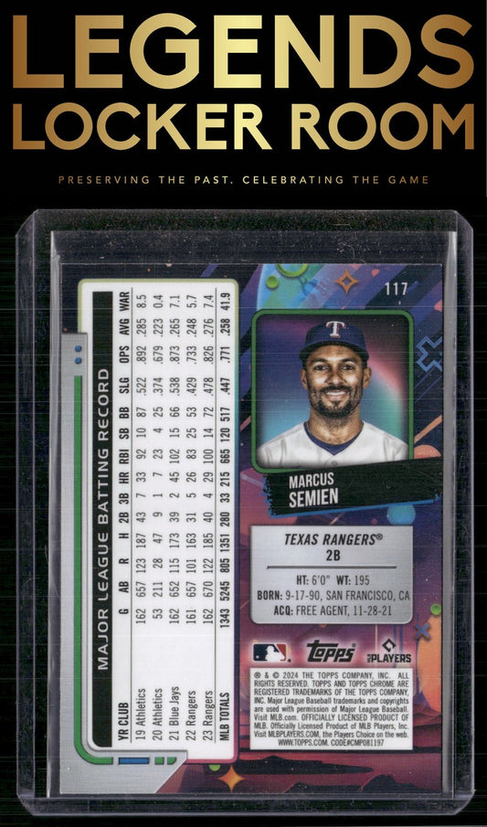 2024 Topps Chrome Cosmic #117 Marcus Semien