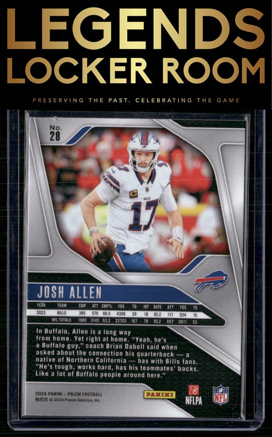 2024 Panini Prizm #28 Josh Allen