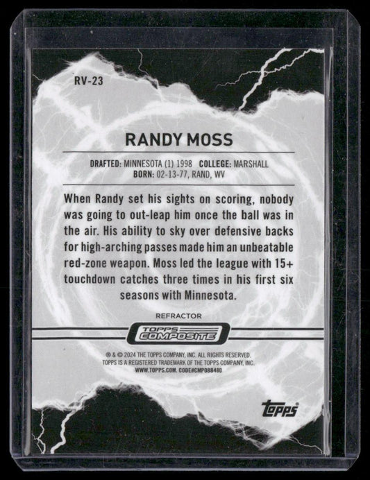 2023 Topps Composite #RV-23 Randy Moss Resurgence Voltaic Refractor
