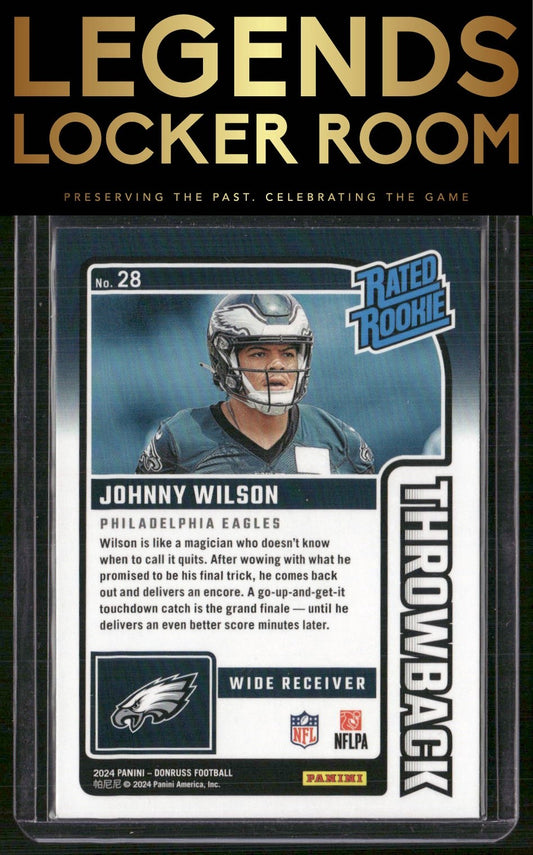 2024 Donruss #28 Johnny Wilson Rated Rookies Throwback