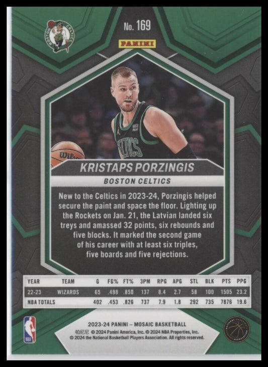 2023-24 Panini Mosaic #169 Kristaps Porzingis
