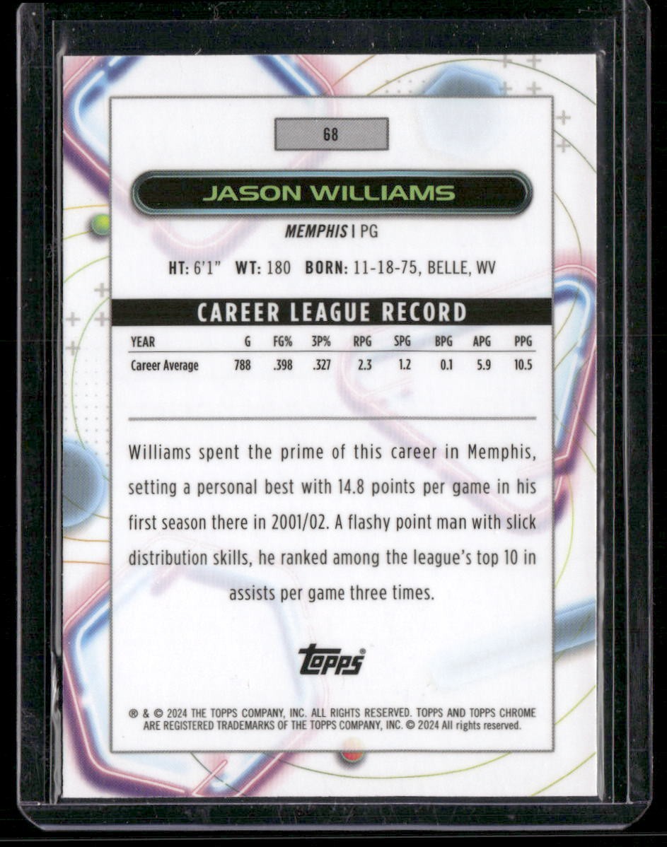 2023-24 Topps Chrome Cosmic #68 Jason Williams