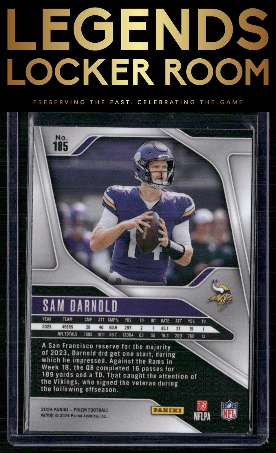 2024 Panini Prizm #185 Sam Darnold