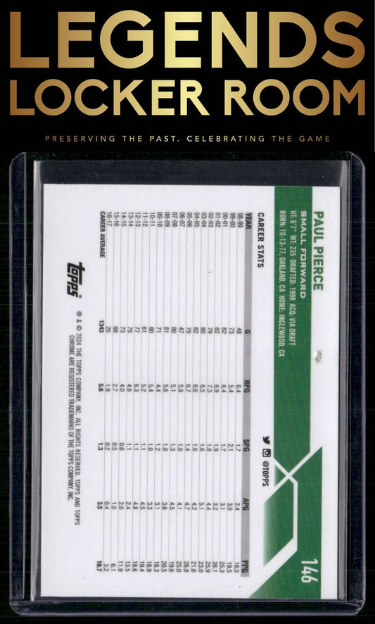 2023-24 Topps Chrome Sapphire Edition #146 Paul Pierce