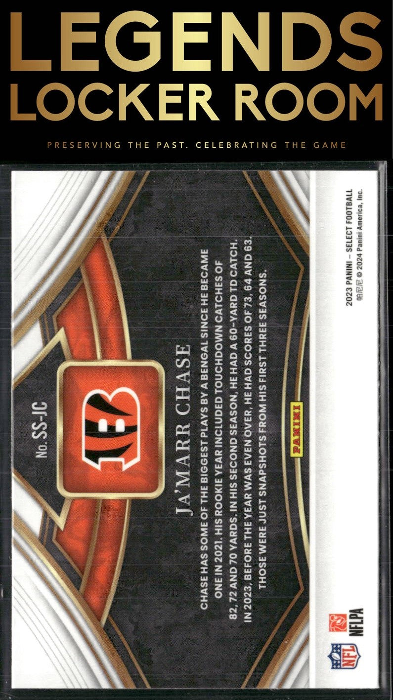 2023 Panini Select #SS-JC Ja'Marr Chase Snapshots