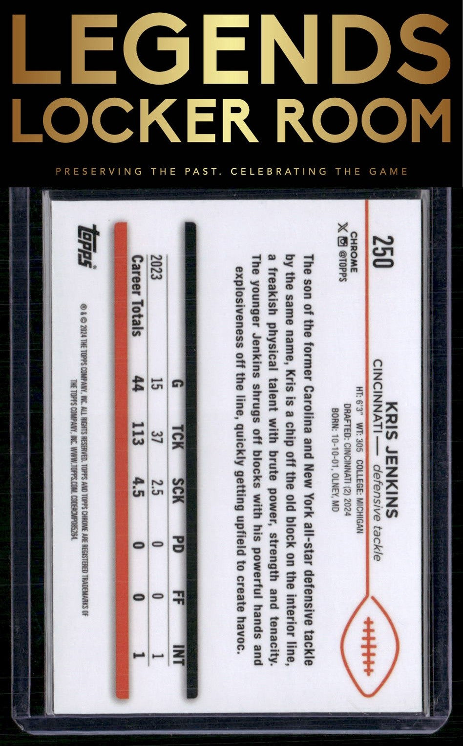 2024 Topps Chrome #250 Kris Jenkins