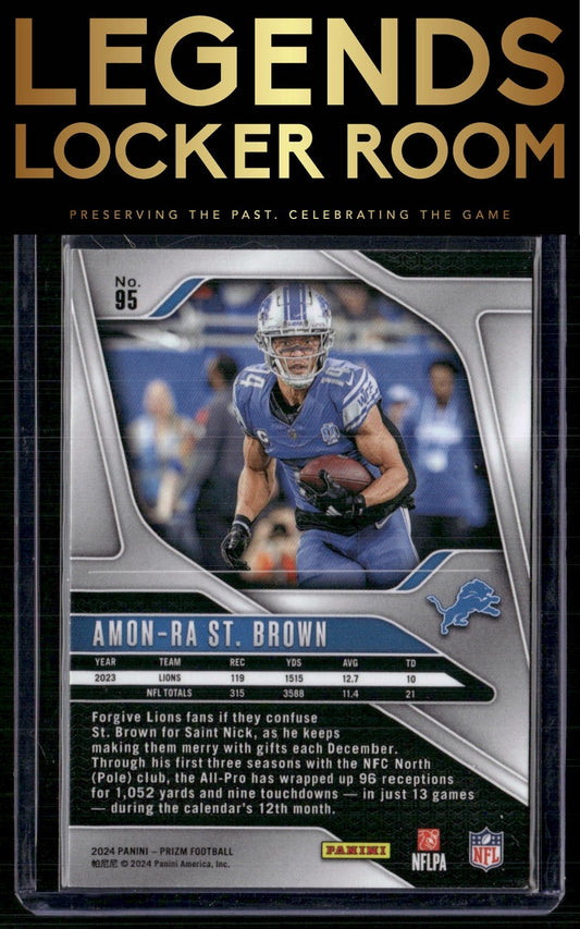 2024 Panini Prizm #95 Amon-Ra St. Brown