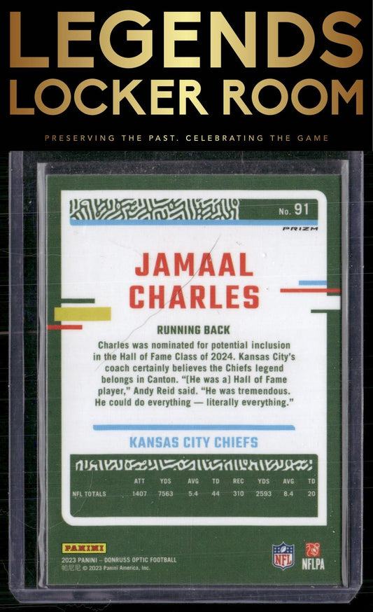 2023 Donruss Optic #91 Jamaal Charles Holo