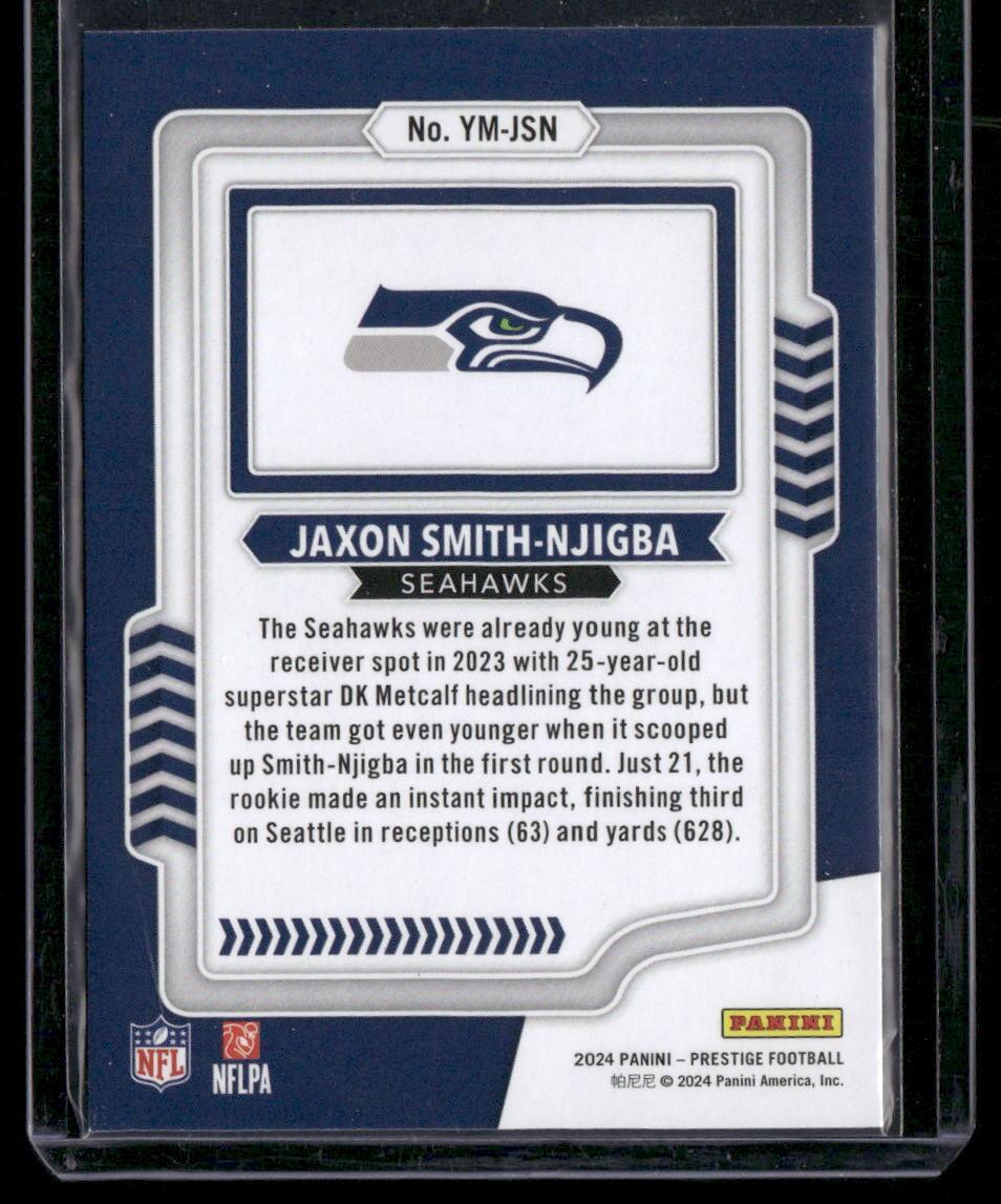 2024 Panini Prestige #YM-JSN Jaxon Smith-Njigba Youth Movement