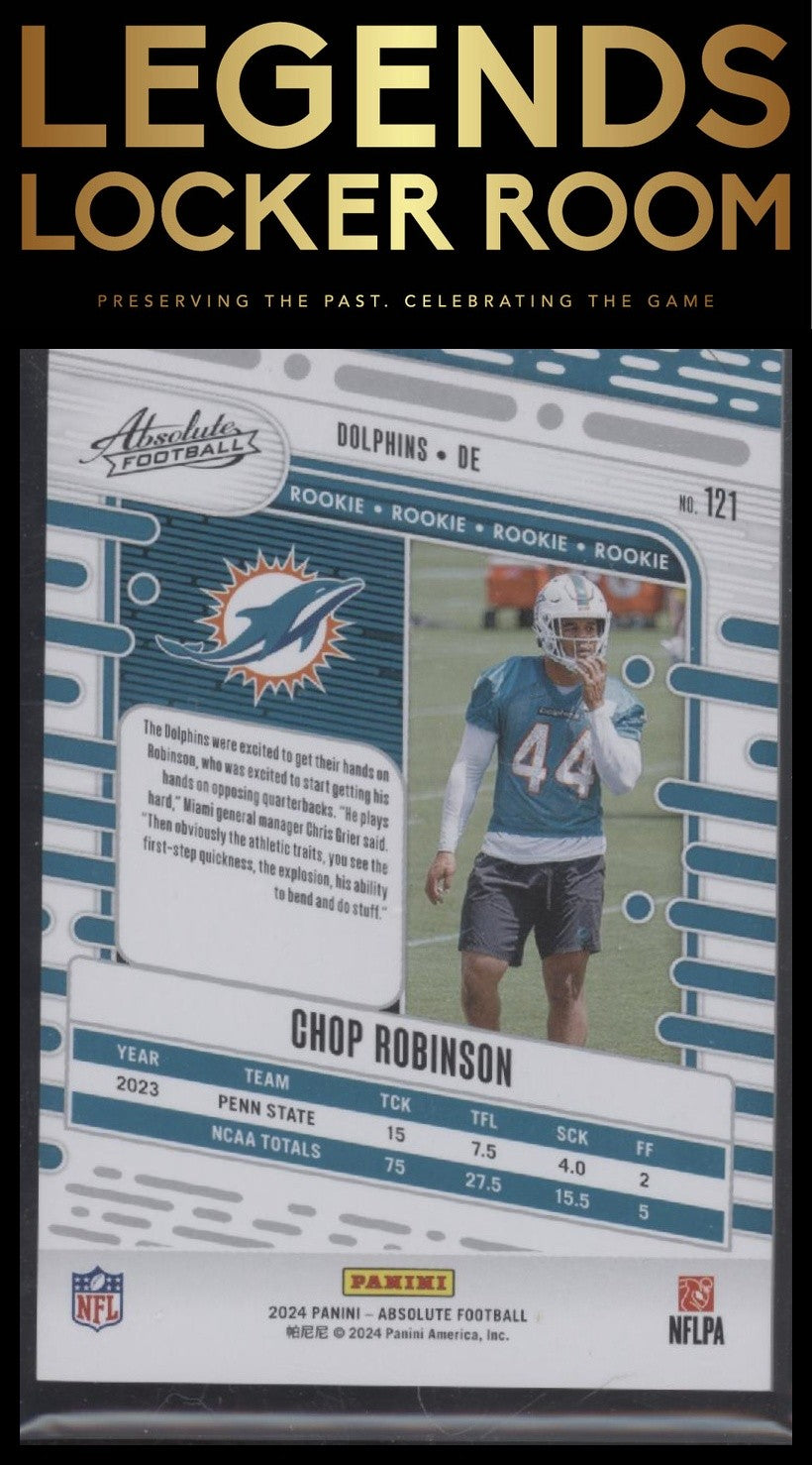 2024 Panini Absolute #121 Chop Robinson #/350