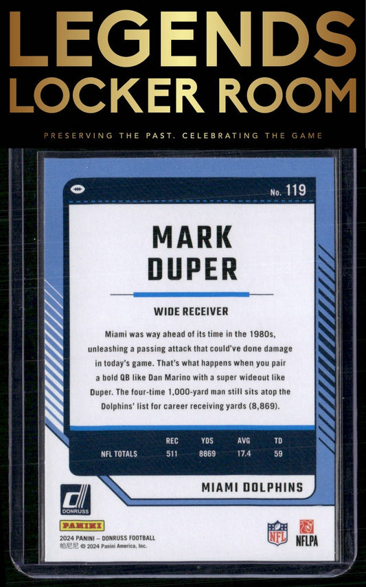 2024 Donruss #119 Mark Duper