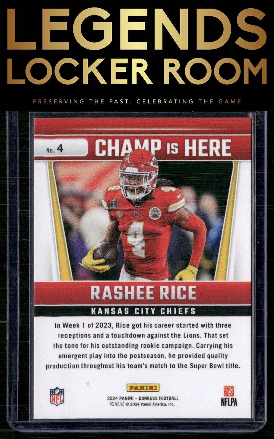2024 Donruss #4 Rashee Rice Champ is Here