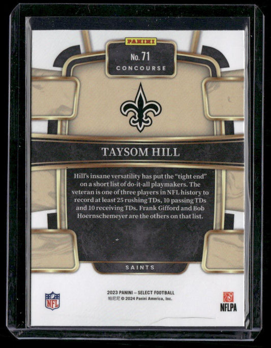 2023 Panini Select #71 Taysom Hill