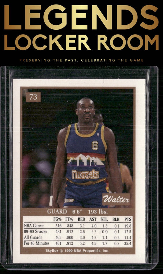 1990-91 SkyBox #73 Walter Davis
