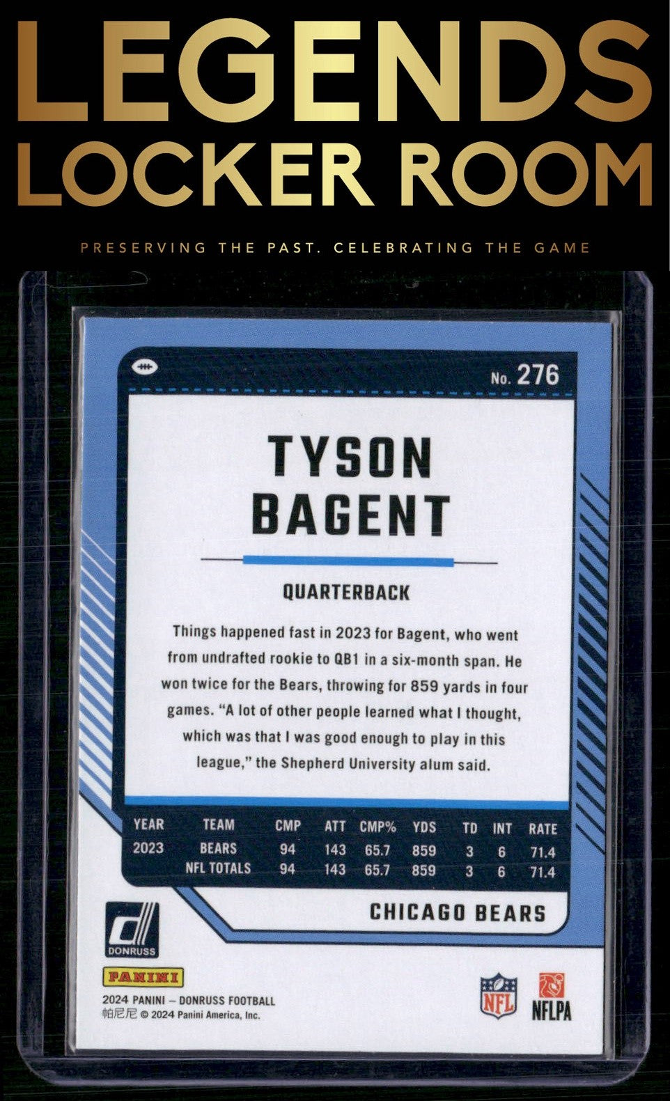 2024 Donruss #276 Tyson Bagent