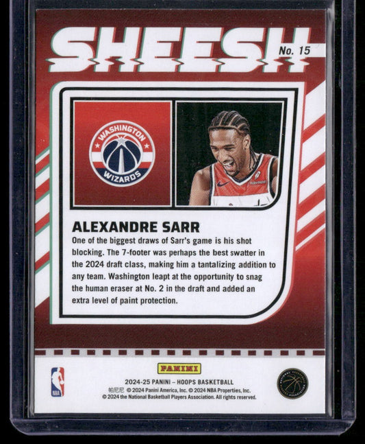 2024-25 Hoops #15 Alexandre Sarr Sheesh
