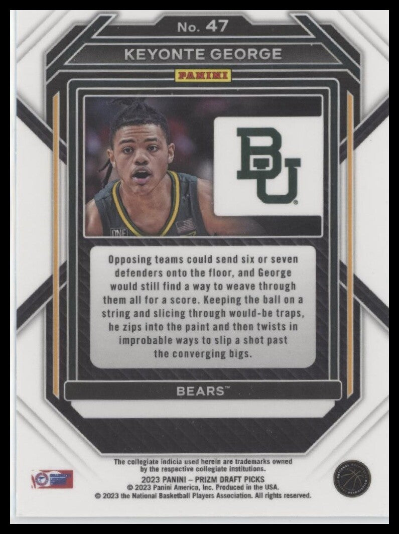 2023 Panini Prizm Draft Picks #47 Keyonte George