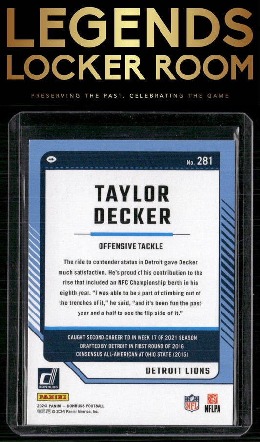 2024 Donruss #281 Taylor Decker
