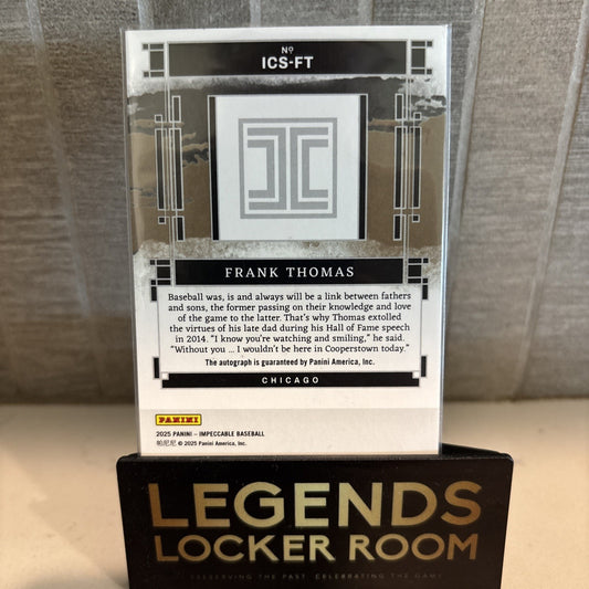 2025 Panini Impeccable Frank Thomas Cooperstown Auto /14