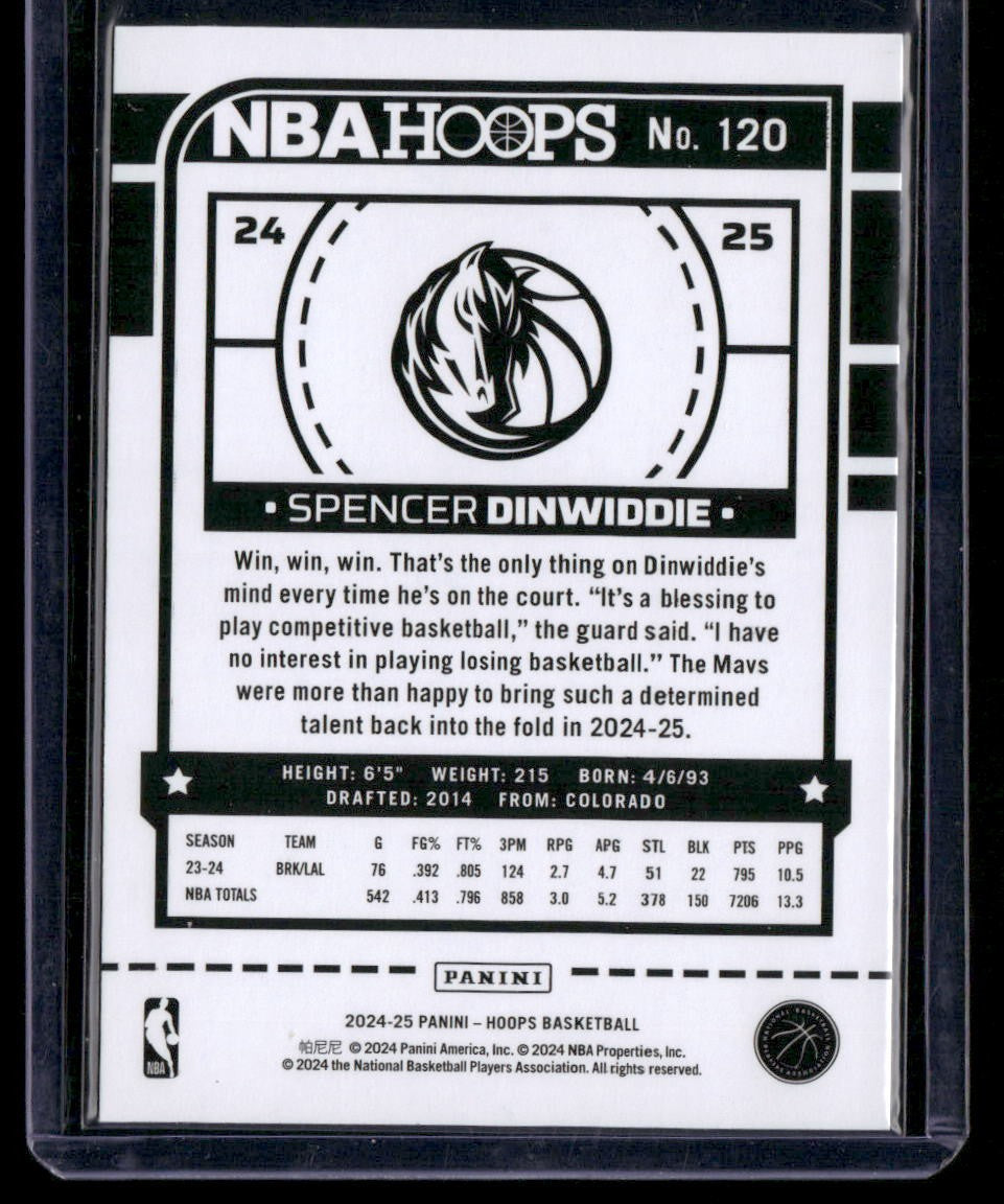 2024-25 Hoops #120 Spencer Dinwiddie