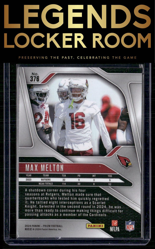 2024 Panini Prizm #376 Max Melton