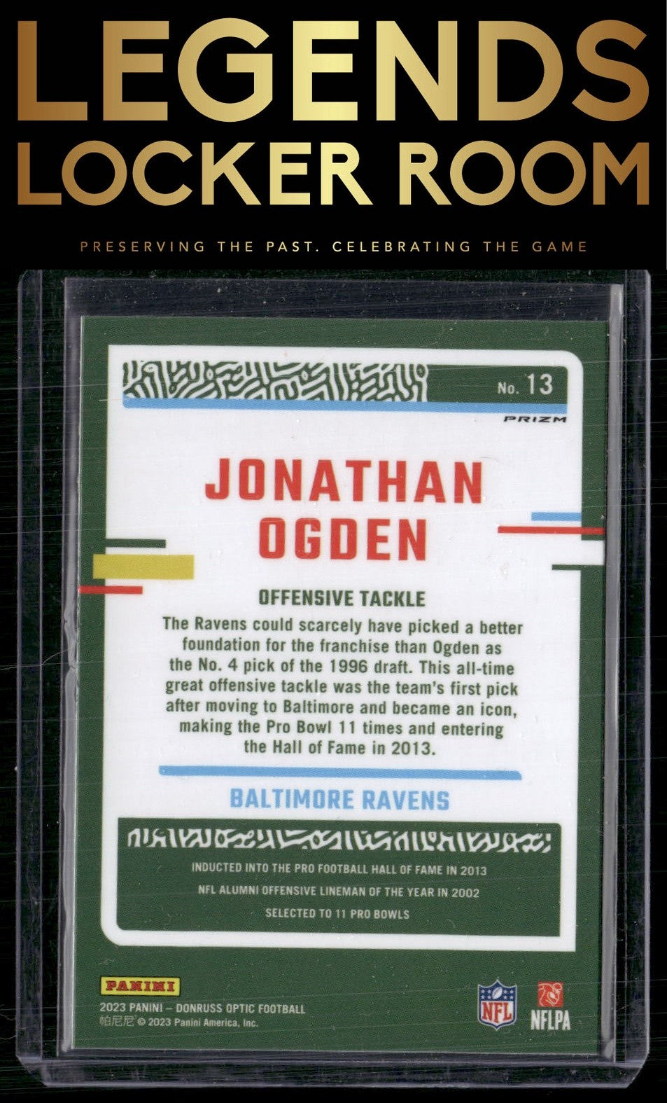 2023 Donruss Optic #13 Jonathan Ogden Stars