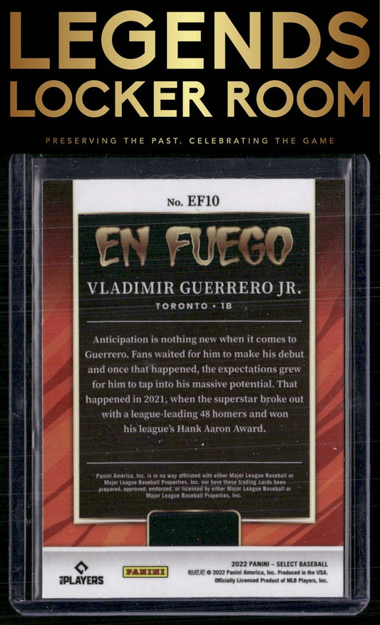 2022 Panini Select #EF10 Vladimir Guerrero Jr. En Fuego