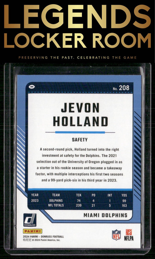 2024 Donruss #208 Jevon Holland Press Proof Red