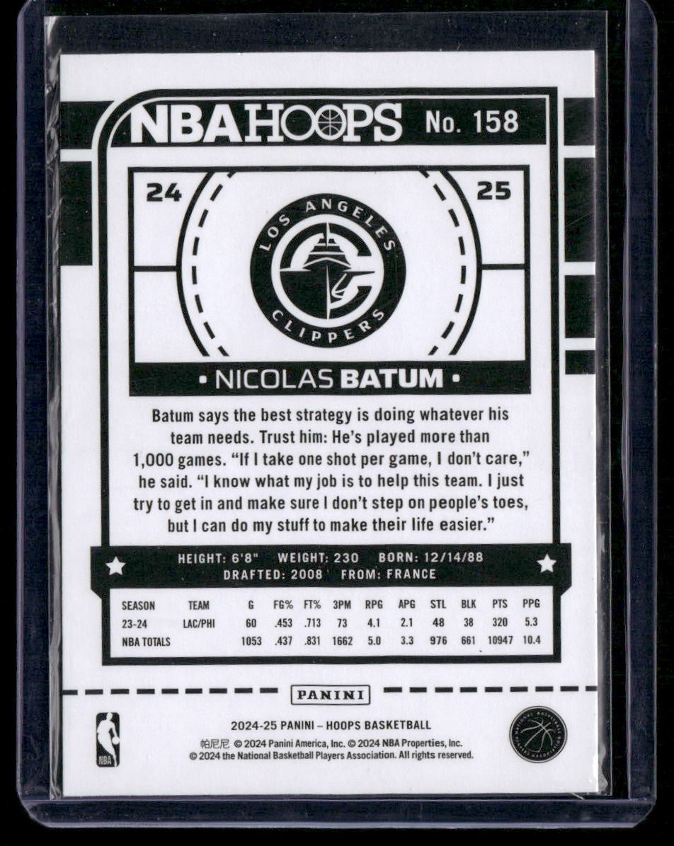 2024-25 Hoops #158 Nicolas Batum