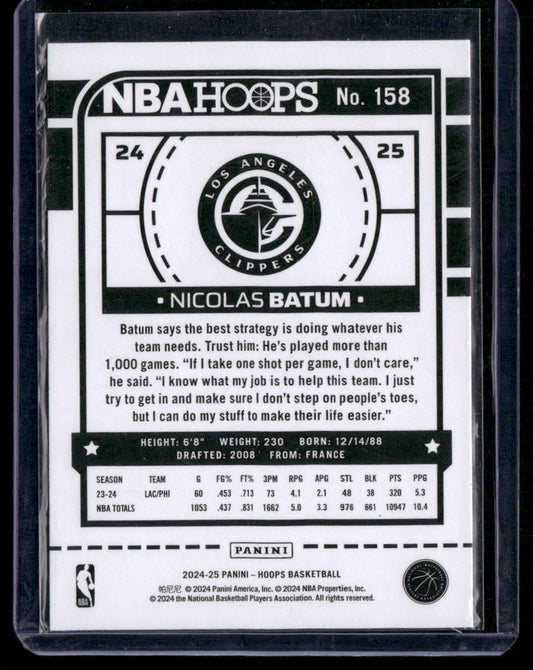 2024-25 Hoops #158 Nicolas Batum