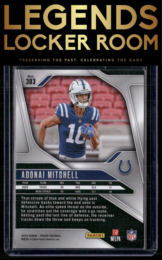 2024 Panini Prizm #303 Adonai Mitchell
