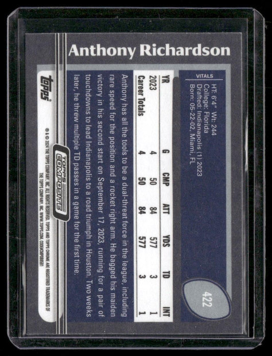 2023 Topps Composite #422 Anthony Richardson