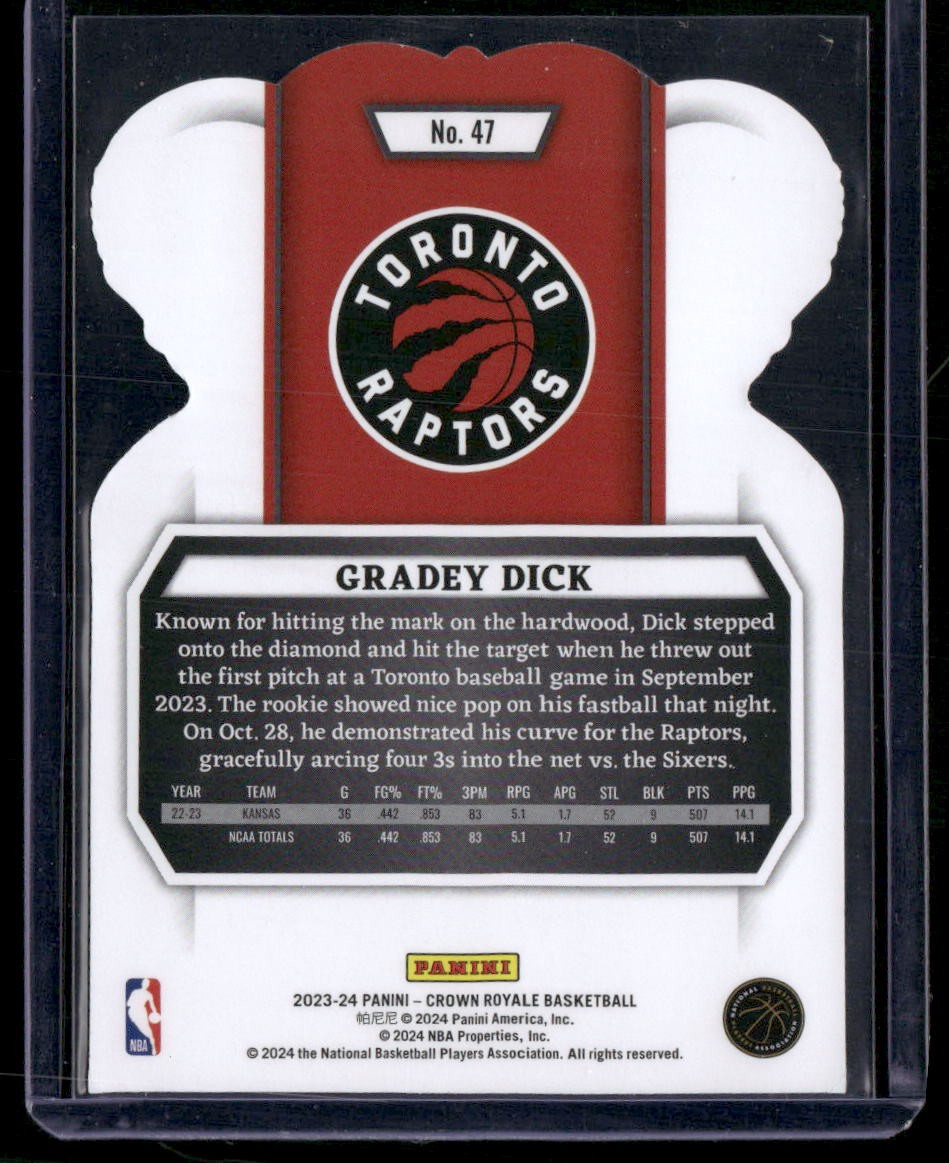 2023-24 Panini Crown Royale #47 Gradey Dick