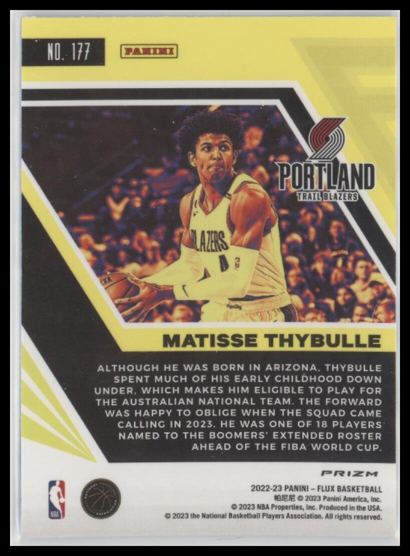 2022-23 Panini Flux #177 Matisse Thybulle Silver