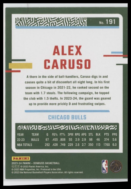 2023-24 Donruss #191 Alex Caruso