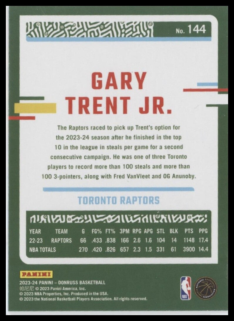 2023-24 Donruss #144 Gary Trent Jr.