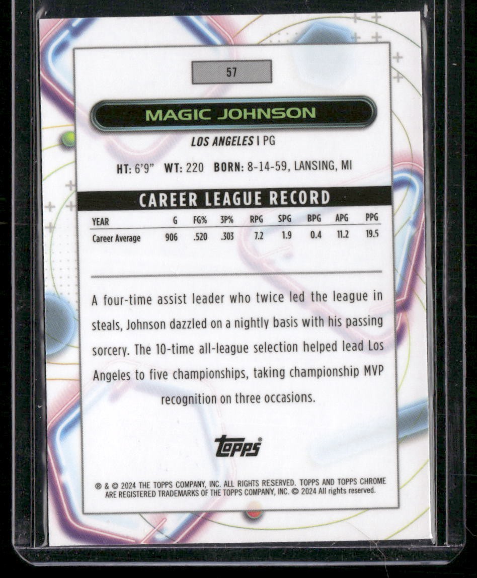 2023-24 Topps Chrome Cosmic #57 Magic Johnson